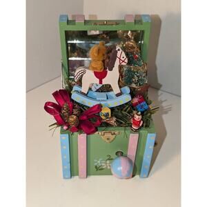 Enesco 1988 TOY LAND Action Musical Box Vintage works